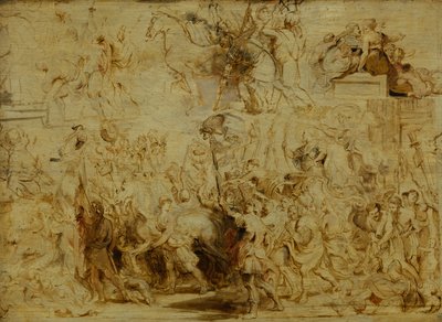 Triumphant Entry of Henri IV into Paris, c.1627 by Peter Paul Rubens